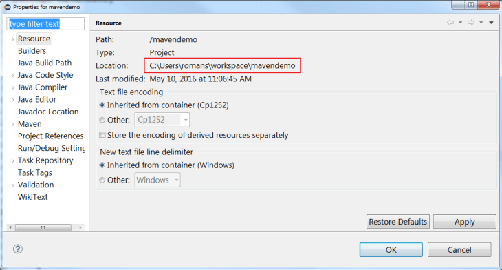 14. get project path